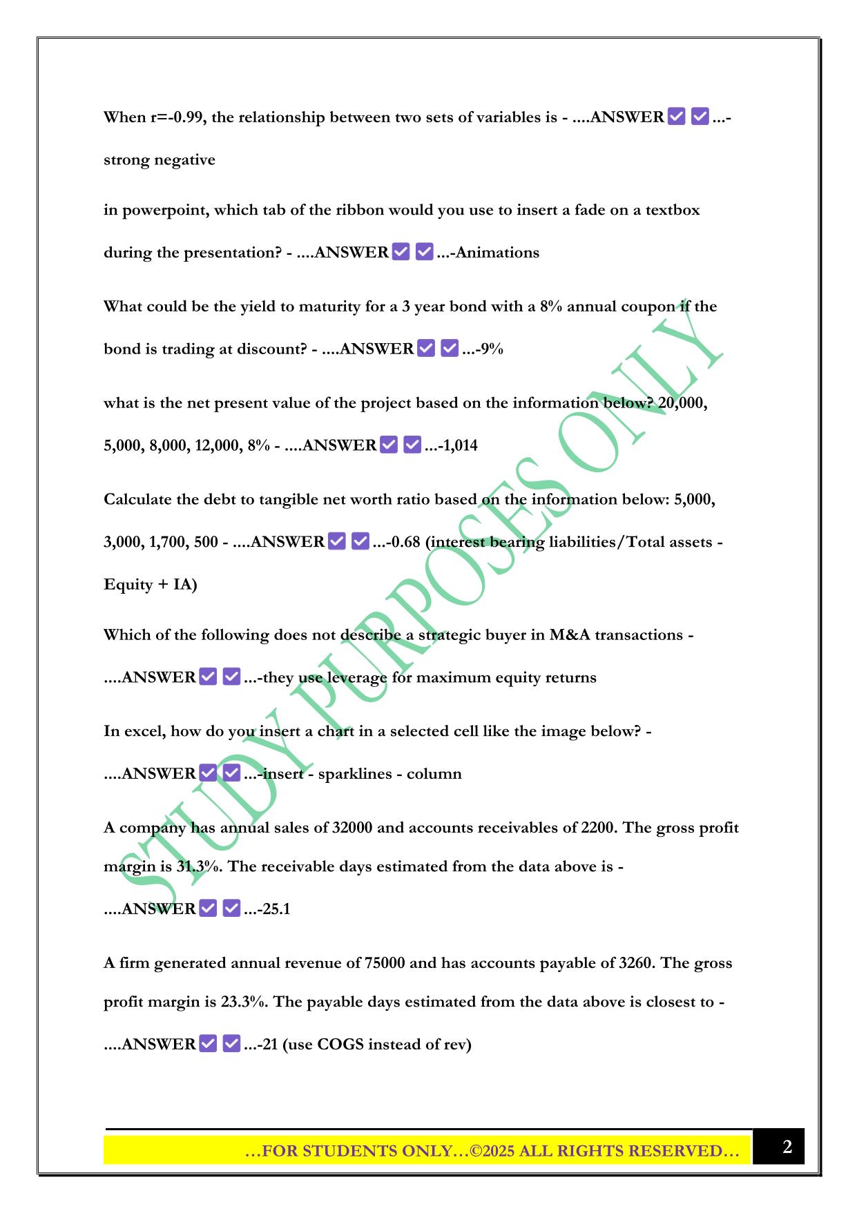 CFI Exam Study 2025 Questions and Answers