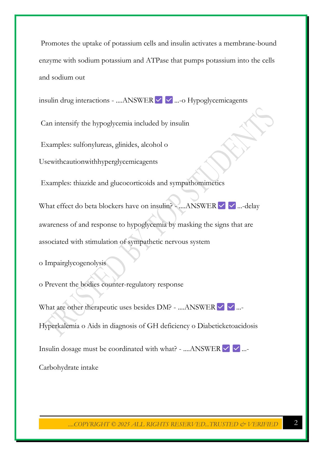 NURS 5334 EXAM 3 2025 QUESTIONS AND ANSWERS