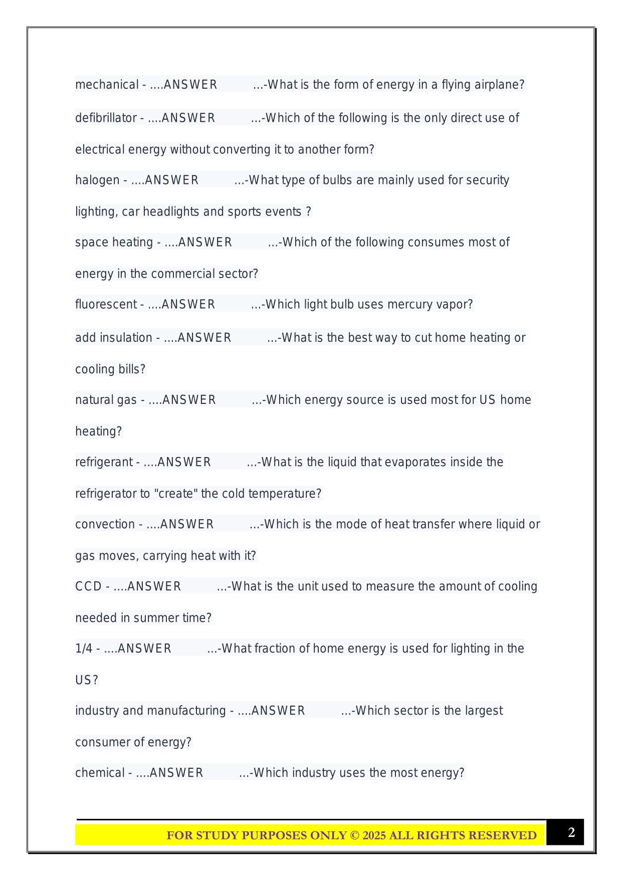 EGEE 101 EXAM 1 2025 QUESTIONS AND ANSWERS