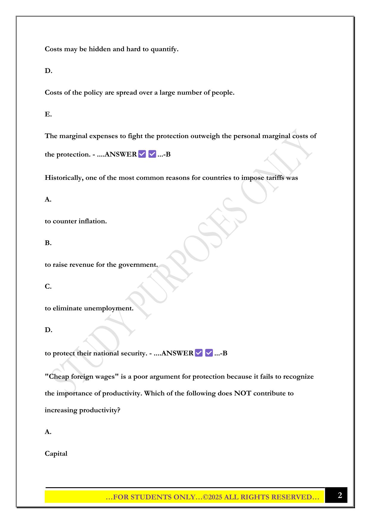 ECO 336 Final Exam 2025 Questions and Answers