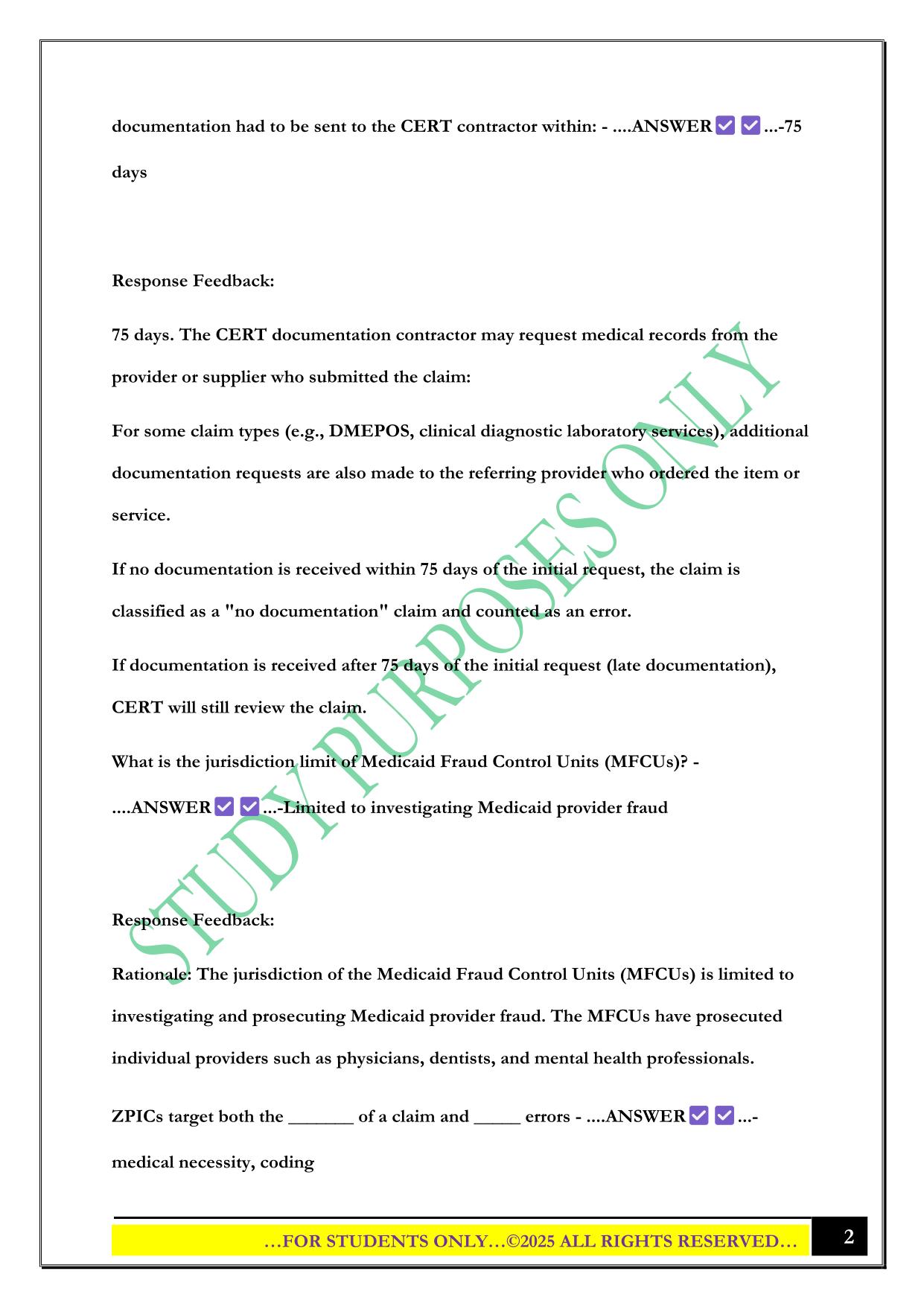 CPCO Chapter 11 EXAM 2025 Questions and Answers