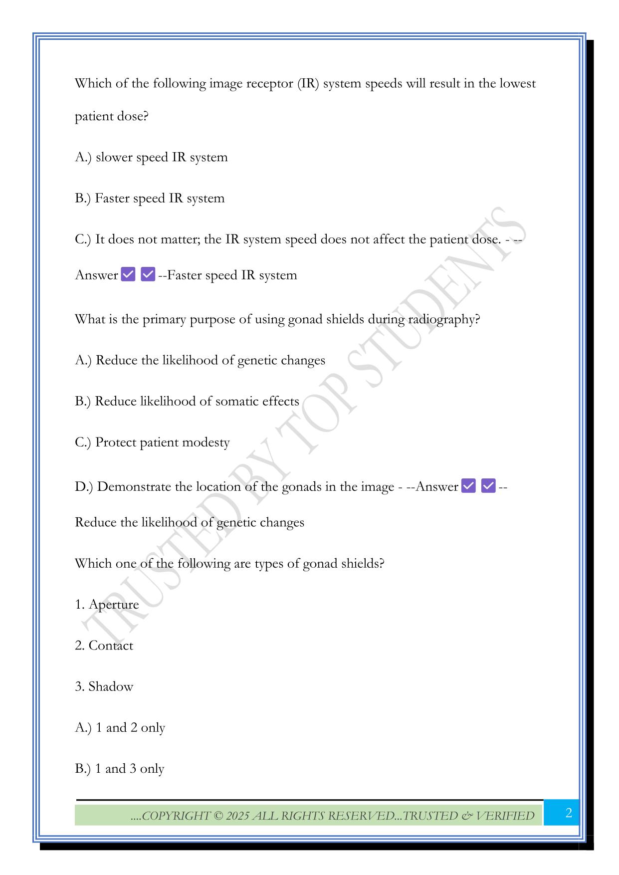 LMRT State Review 2025 Questions and Answers