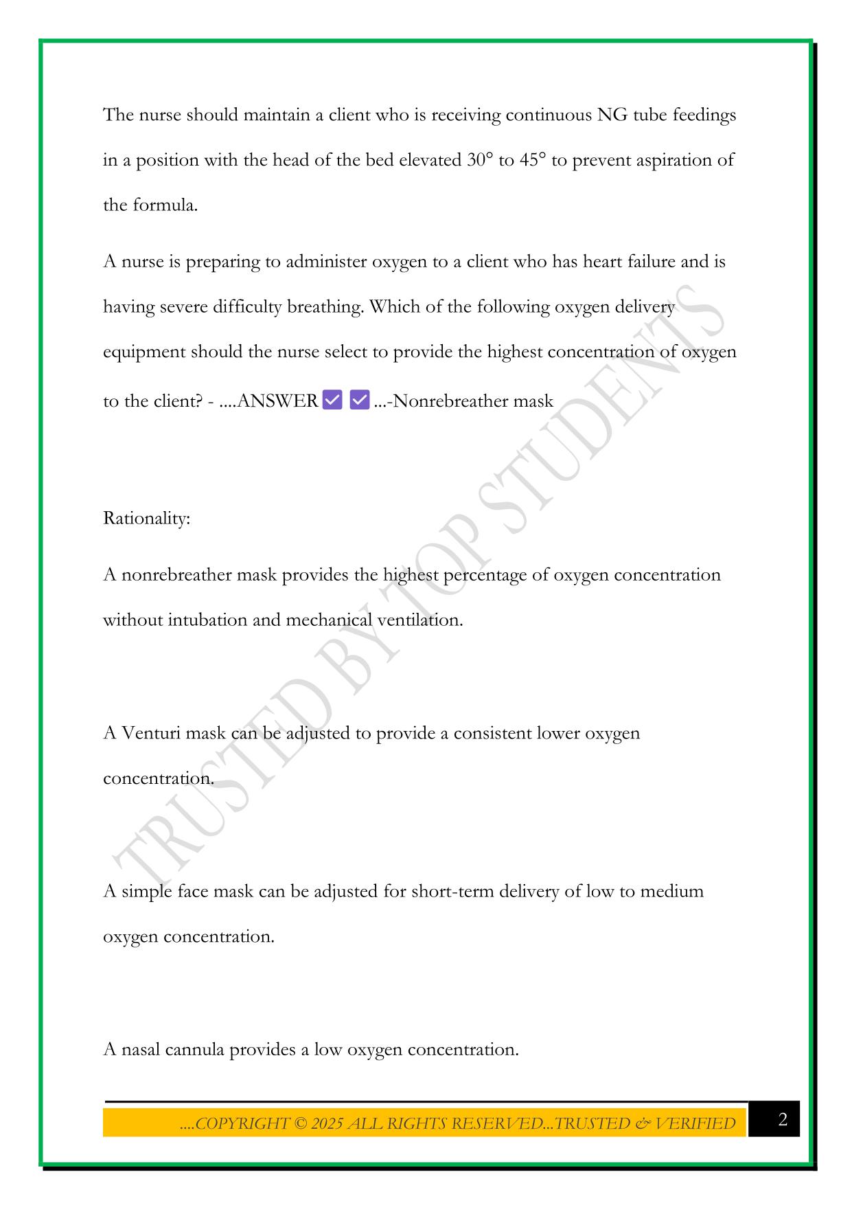 PN FUNDAMENTALS ONLINE PRACTICE TEST A 2025 QUESTIONS AND ANSWERS