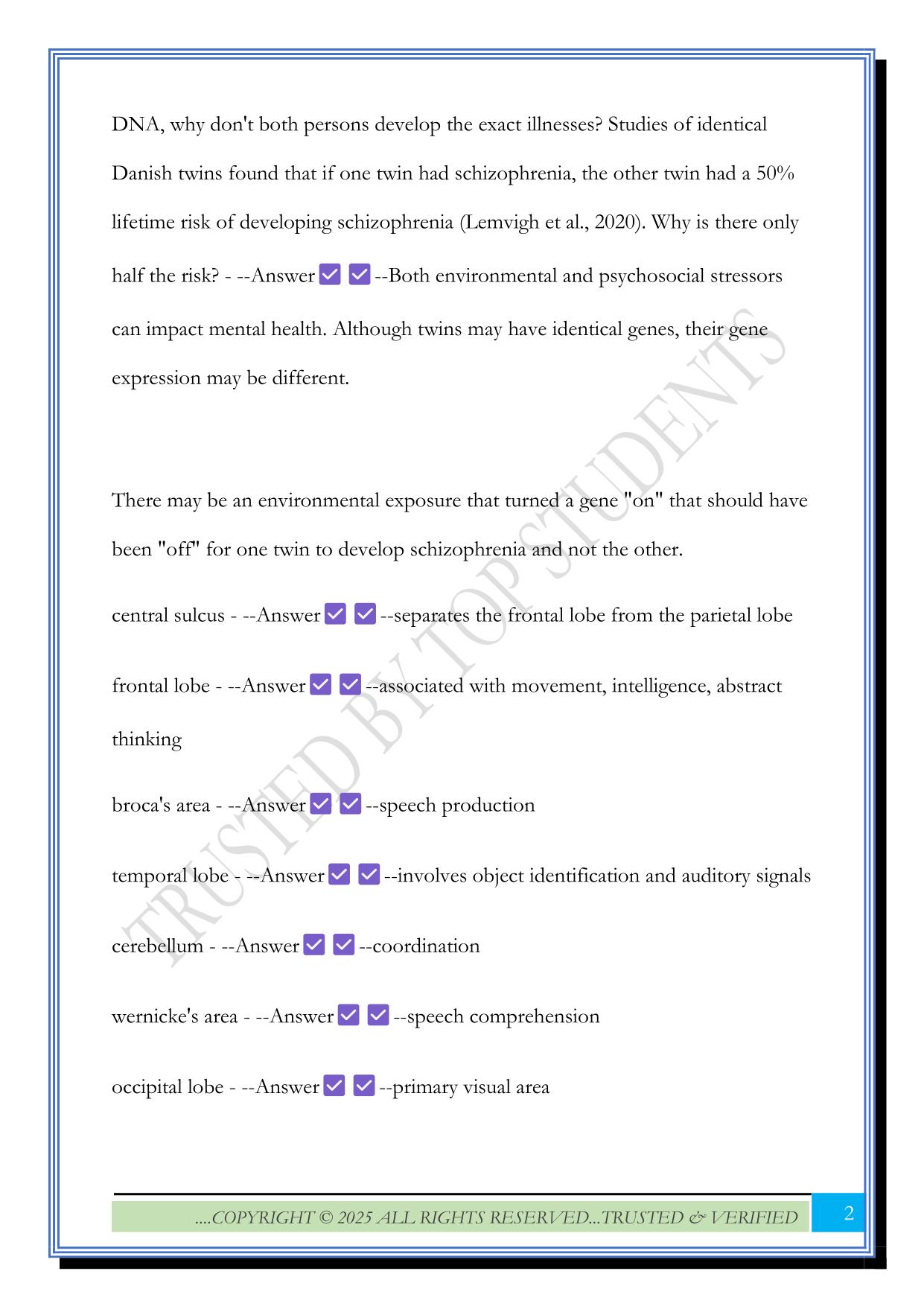 NR546 Week 1: test your knowledge quiz 2025 Questions and Answers
