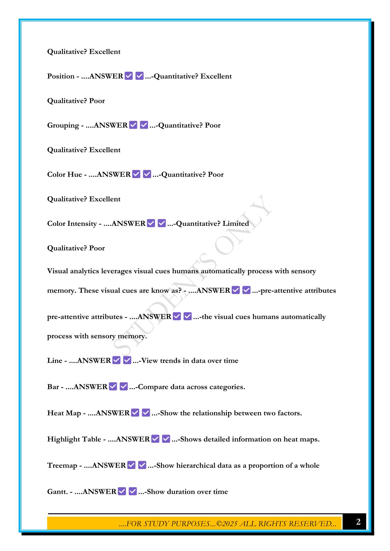 TABLEAU TRAINING (SERVER) EXAM 2025 QUESTIONS AND ANSWERS