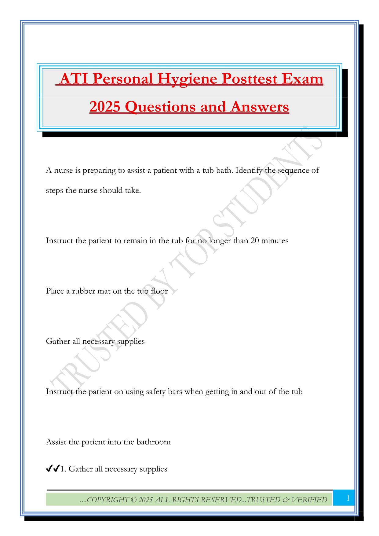 ATI Fall 2025 Bundled Exams Questions and Answers |100% Pass |Verified and Updated
