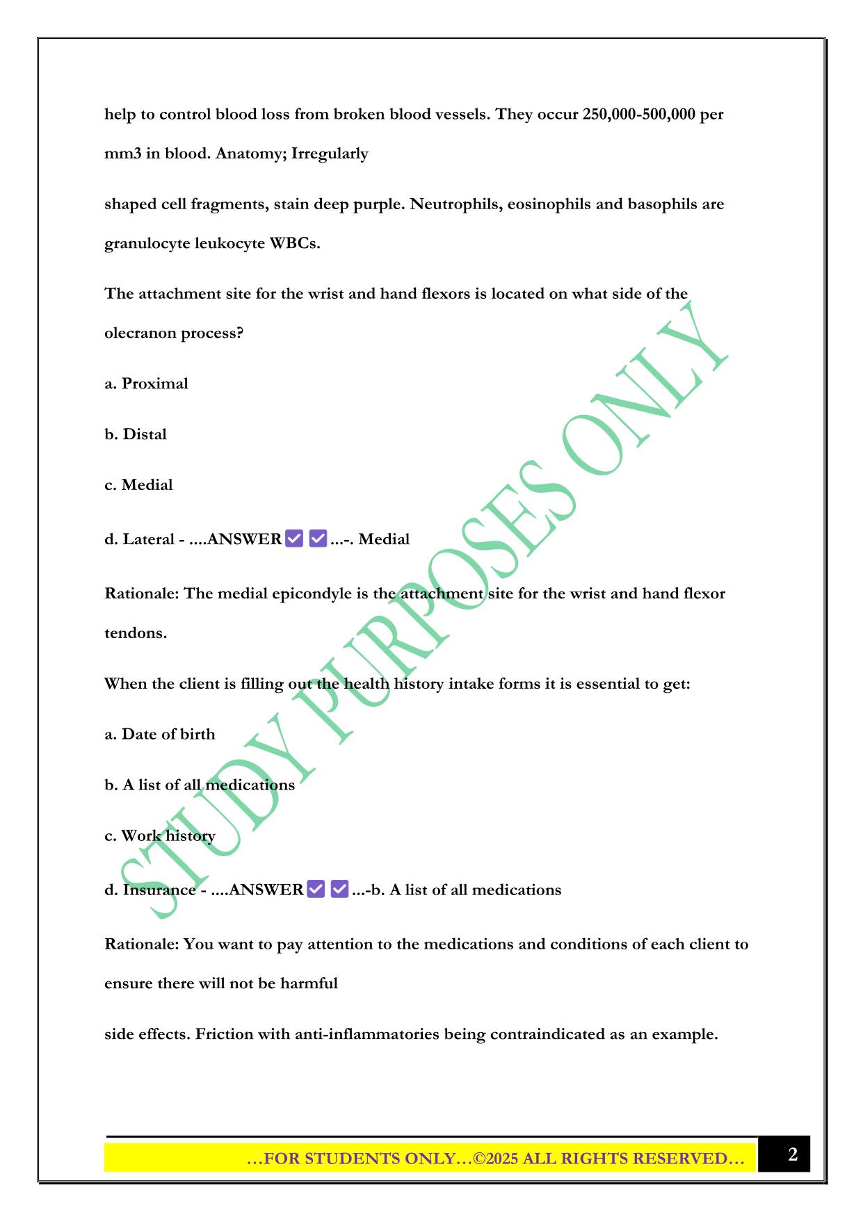 MBLEX Practice Exam 2025 Questions and Answers