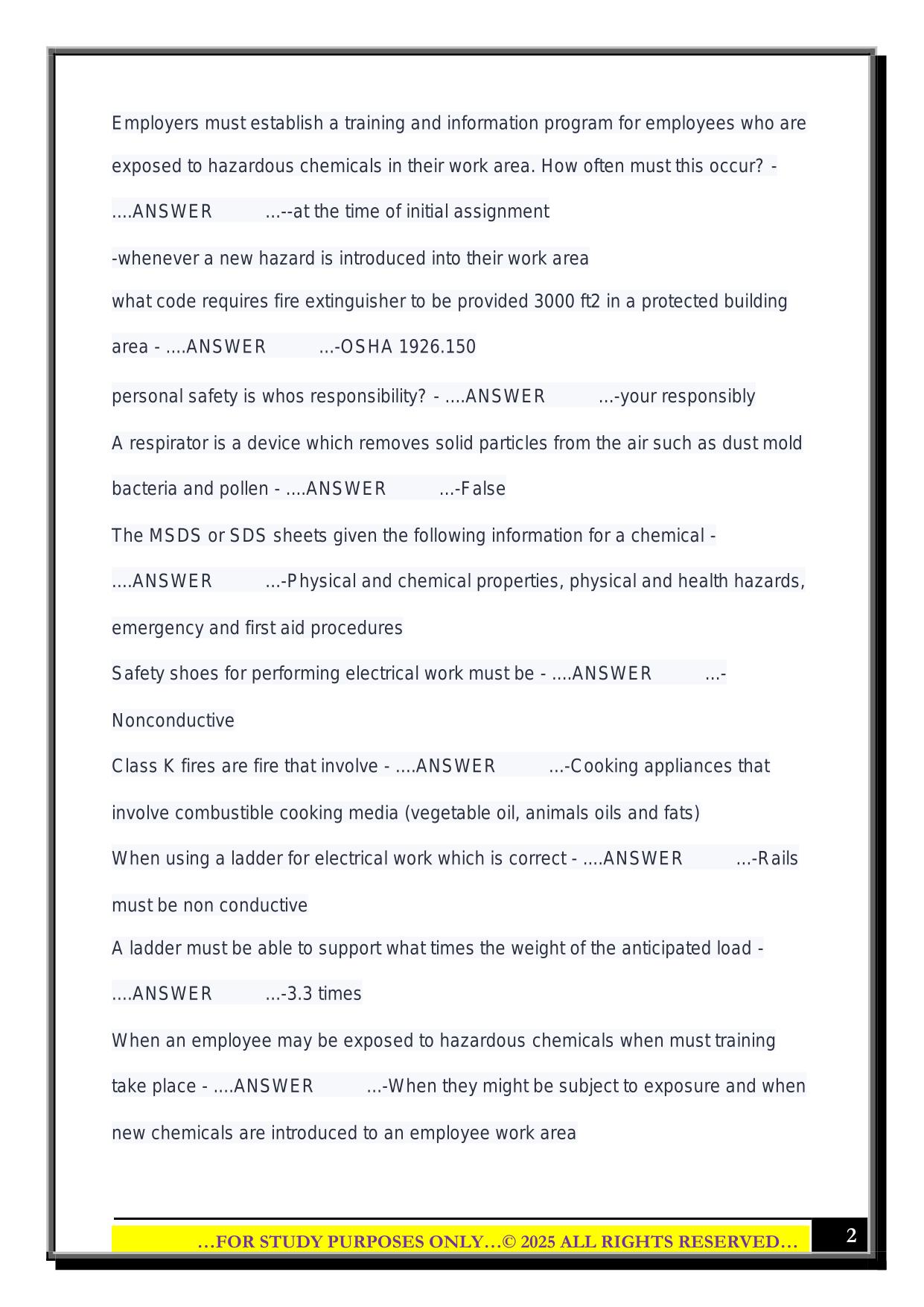 NICET Level 1 Fire Alarm Exam 2025 Questions and Answers