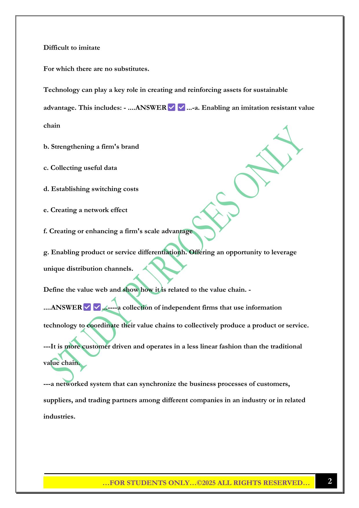 BMGT 301 EXAM 1 UMD 2025 QUESTIONS AND ANSWERS