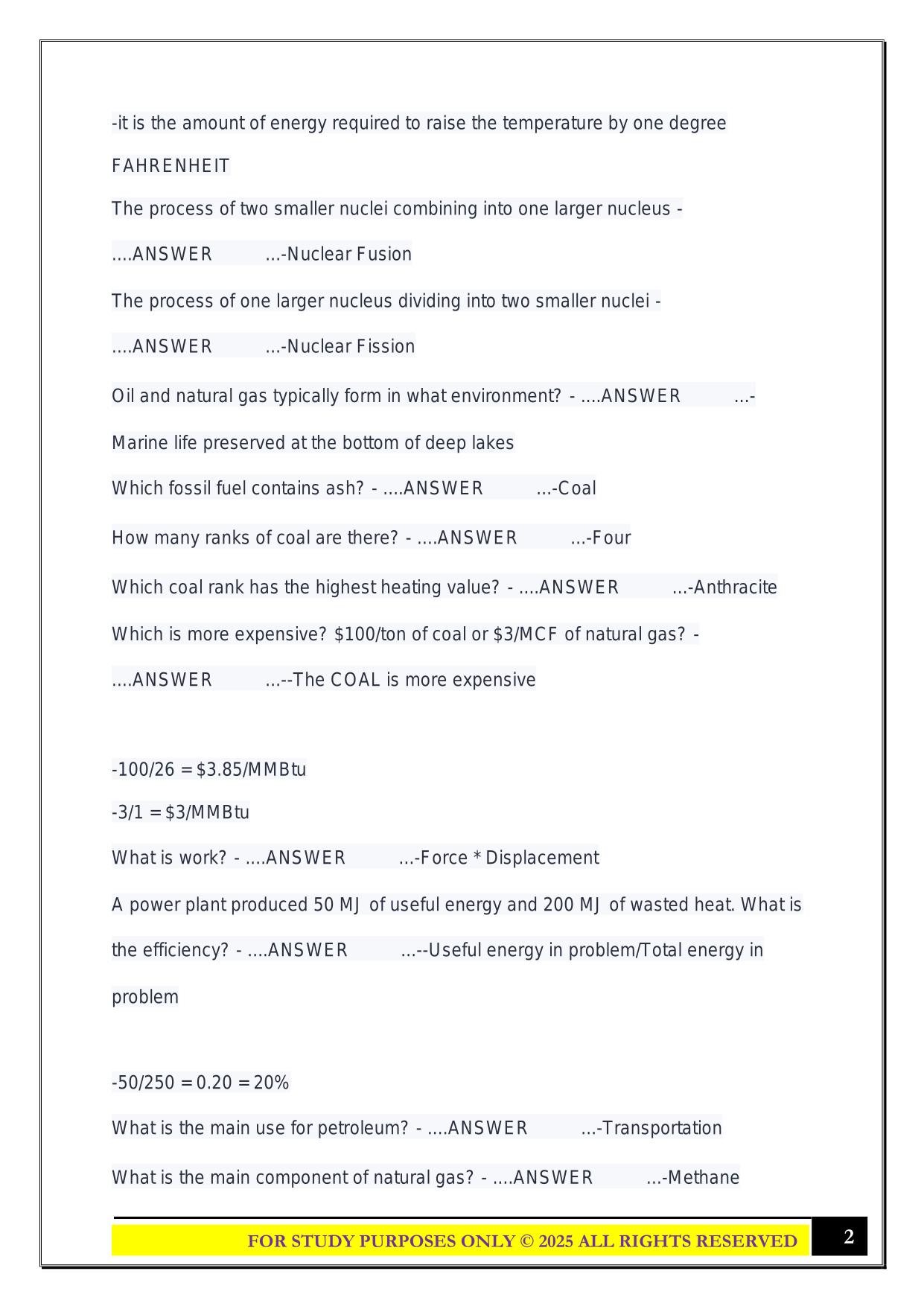 EGEE 101 Final Exam 2025 Questions and Answers