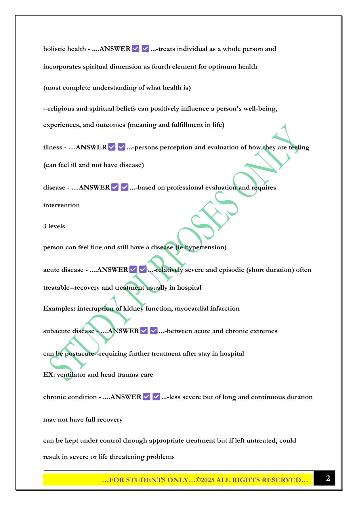 US Healthcare System Chapter 2 Exam 2025 Questions and Answers