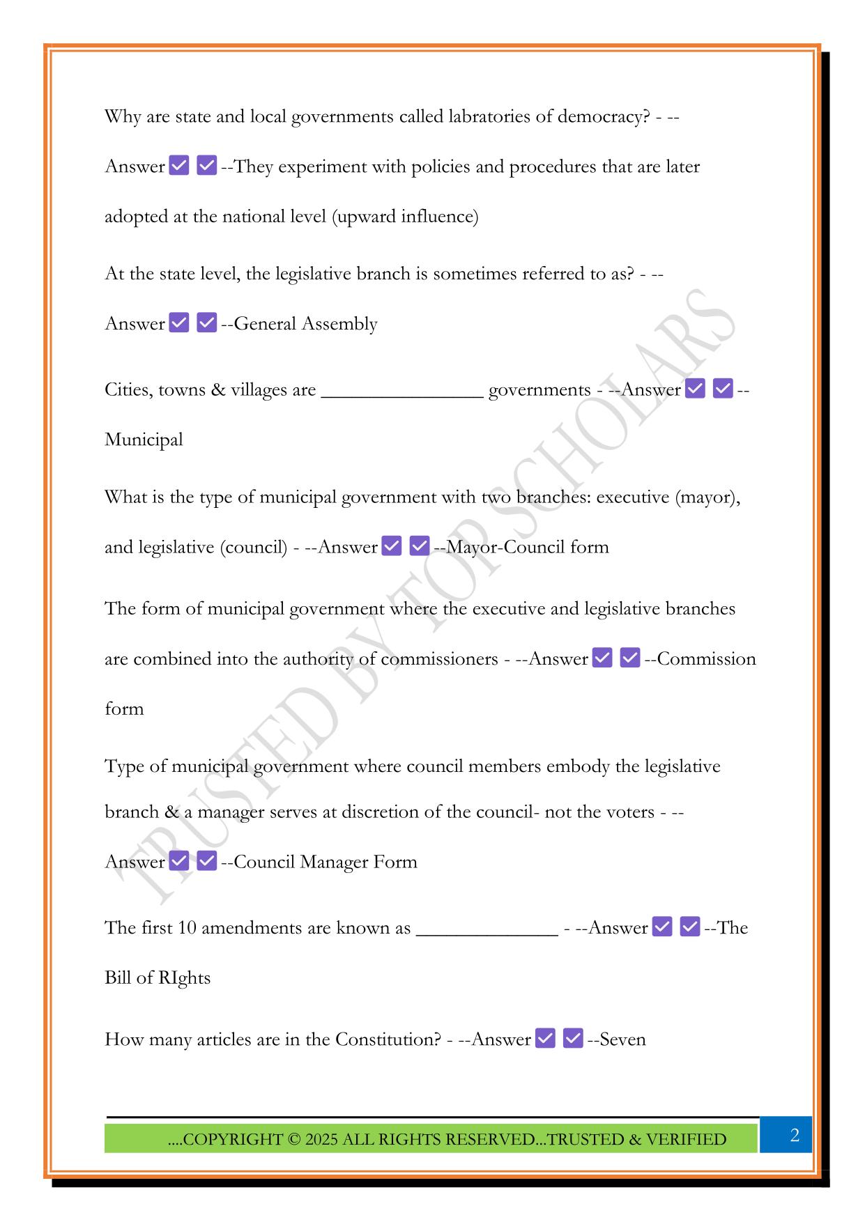 CGFM Exam 1 2025 Questions and Answers