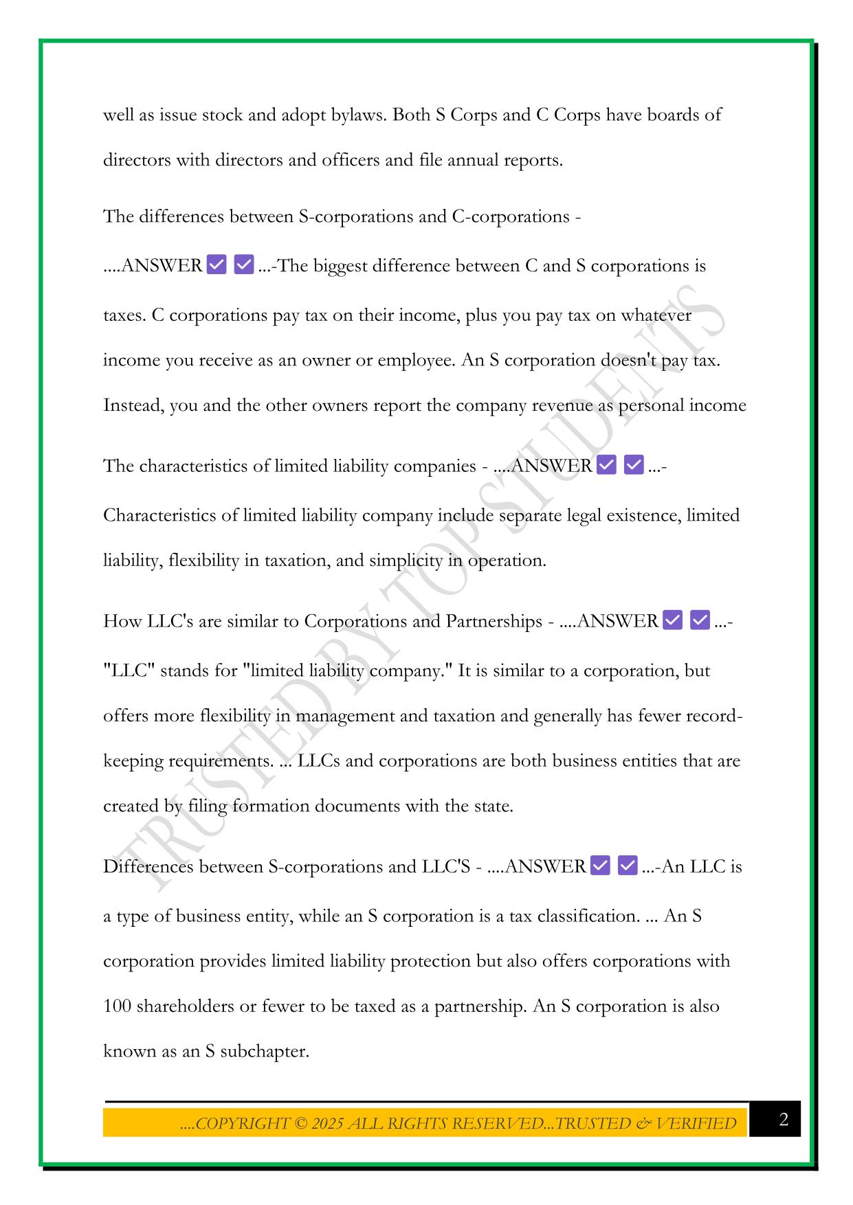 EXAM 2 IN X100 IUPUI 2025 QUESTIONS AND ANSWERS