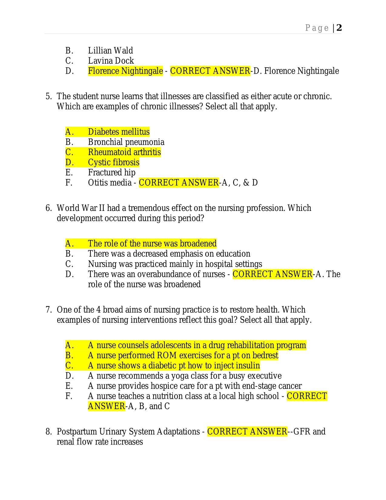 FUNDAMENTALS OF NURSING FINAL EXAM REVIEW 2025 QUESTIONS AND ANSWERS.