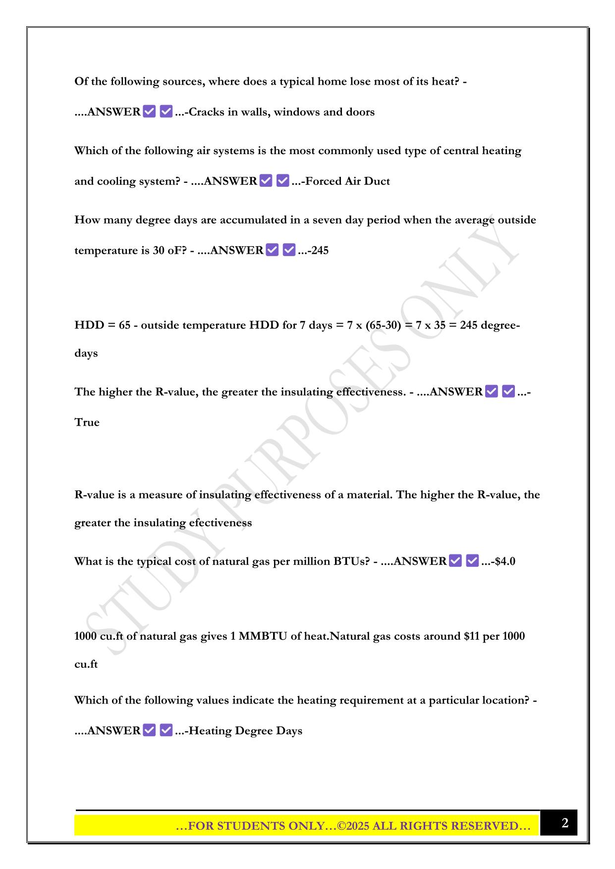 EGEE EXAM 3 2025 QUESTIONS AND ANSWERS