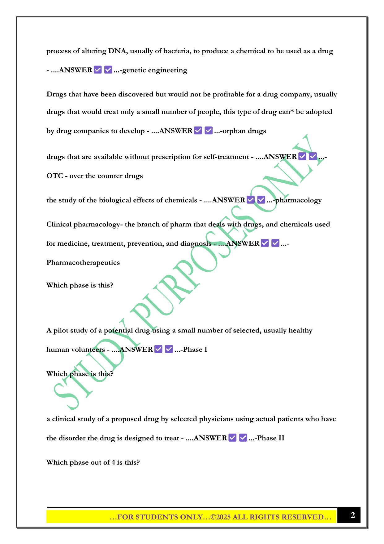 PN 1005 Midterm Exam 2025 Questions and Answers