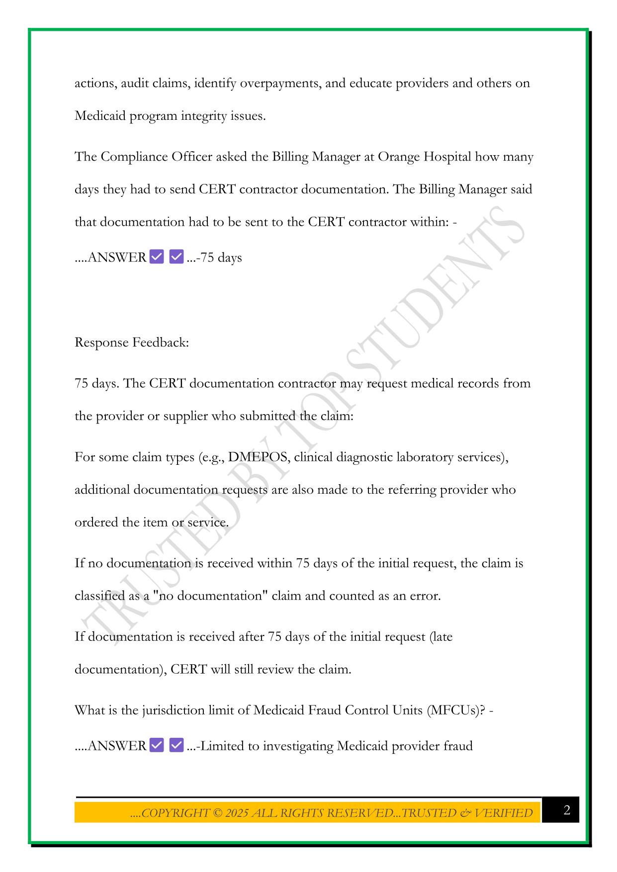CPCO CHAPTER 11 REVIEW 2025 QUESTIONS AND ANSWERS