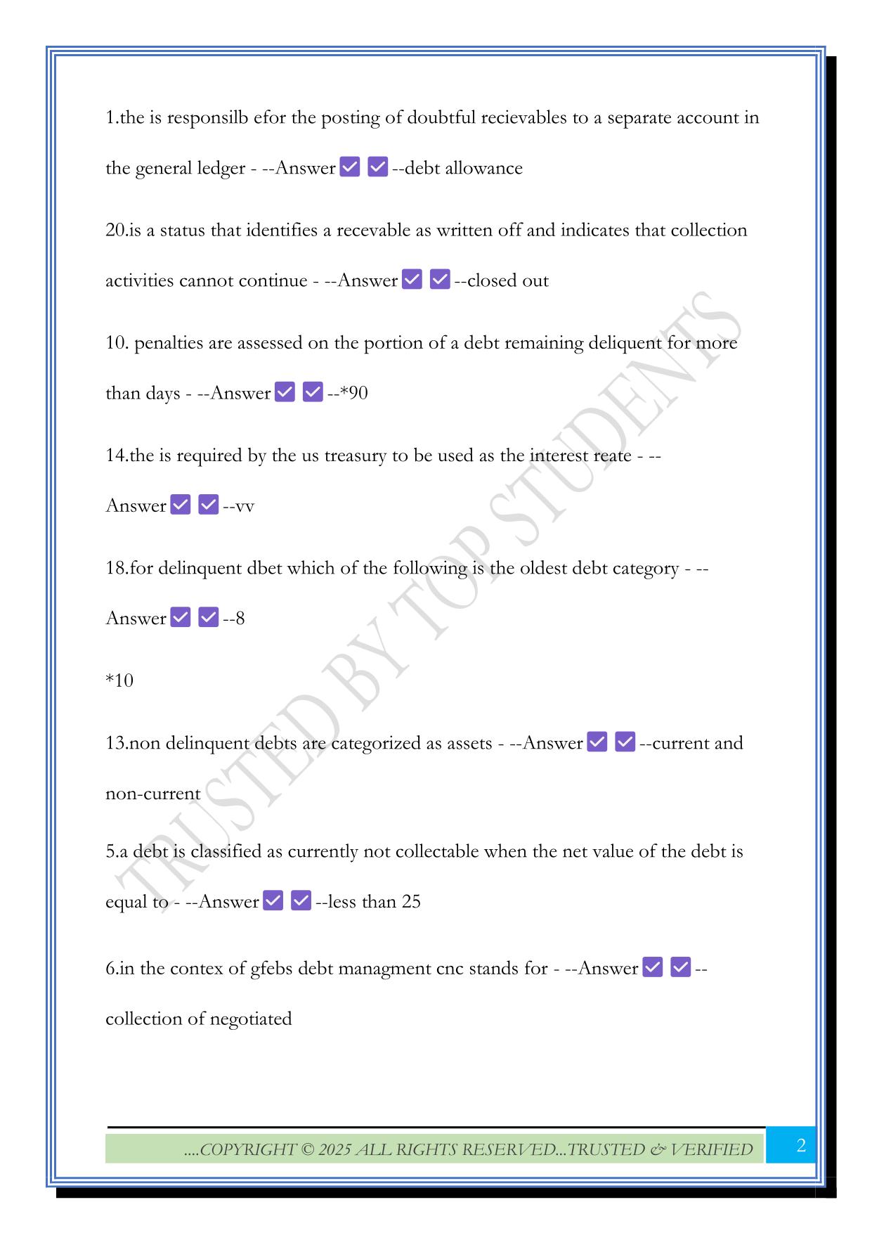 GFEBS Reimbursable Exam 2025 Questions and Answers