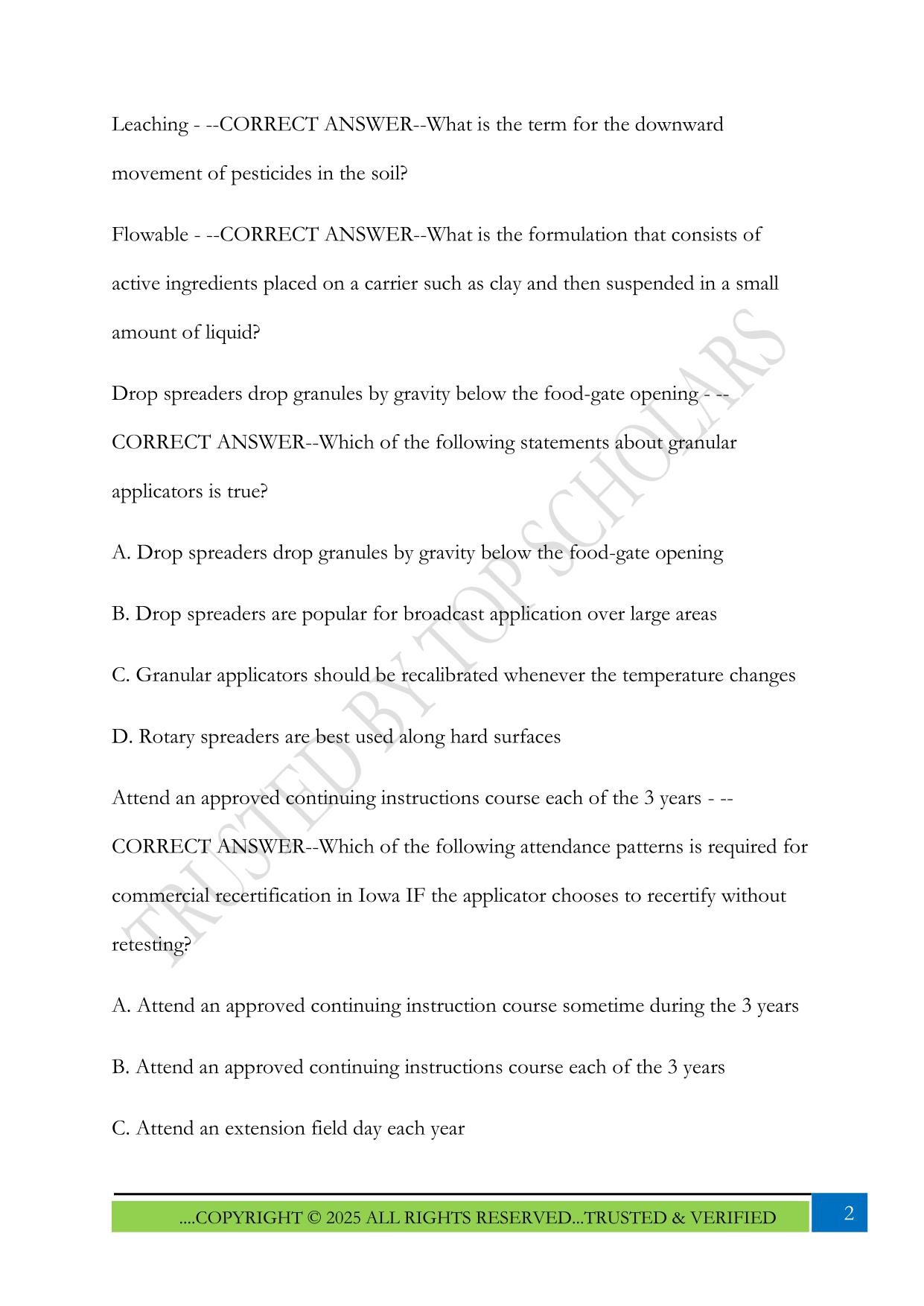 Iowa Core Manual Exam 2025 Questions and Answers