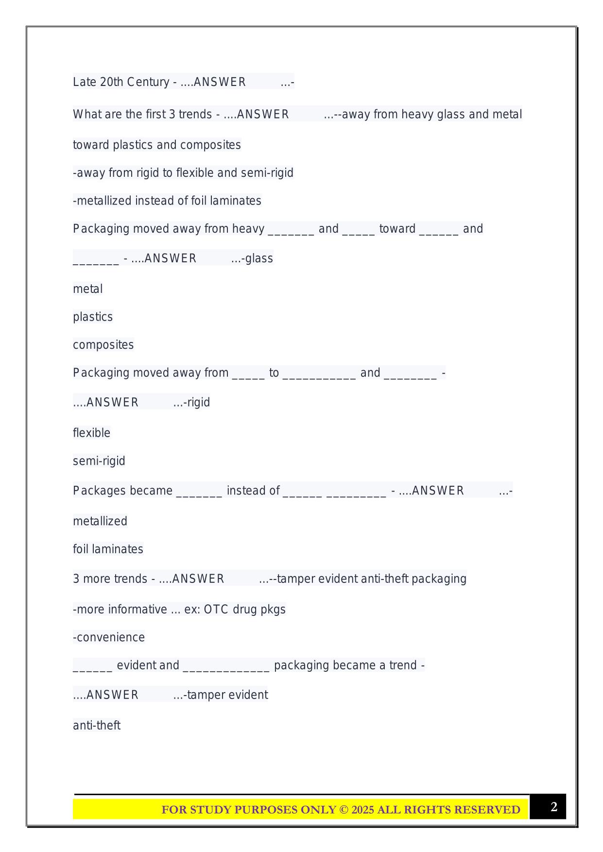 PKSC 1020 Final Exam 2025 Questions and Answers