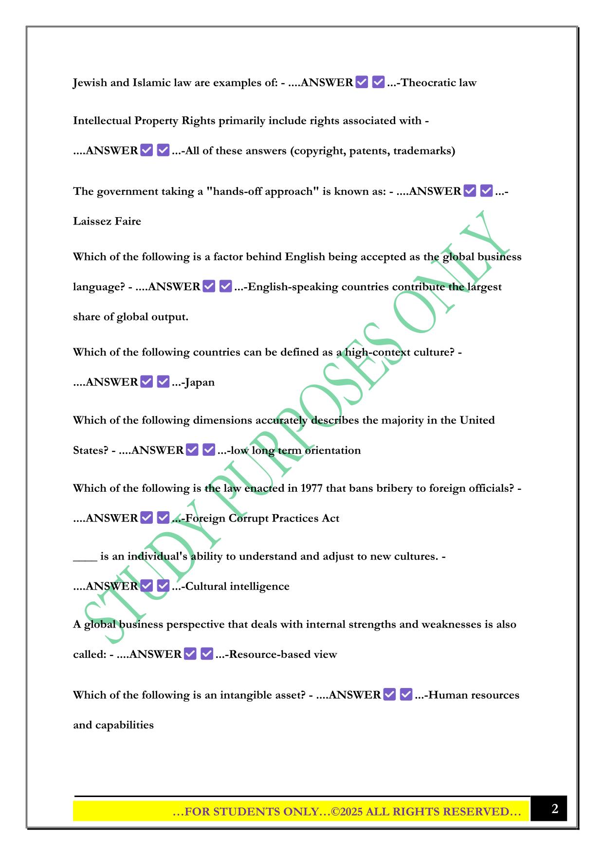Exam 1 BMGT 205 2025 Questions and Answers